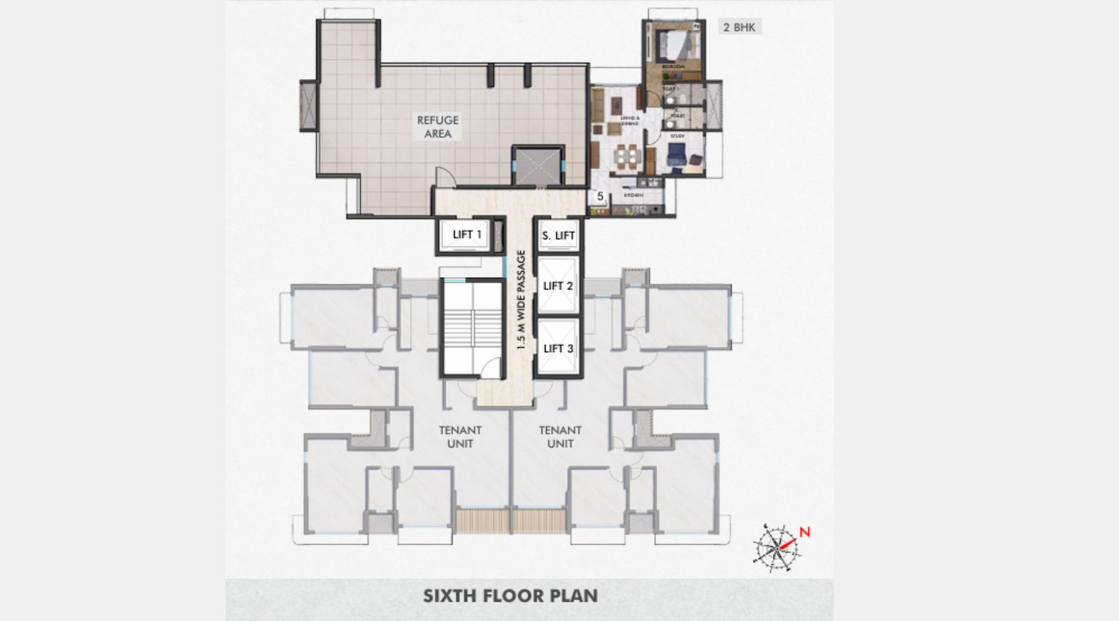 Gurukul-Heights-Sixth-Floor-Typical-Floor-Plan